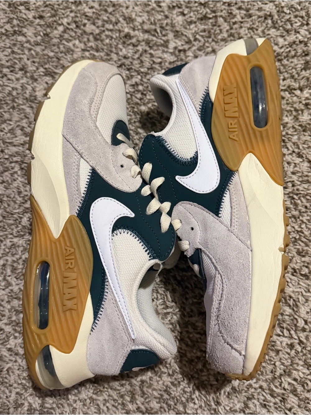 Nike Men’s Sneakers - White Teal Gum
